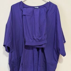 Cherokee Eggplant Scrubs Set – 5XL/XL – Excellent Condition